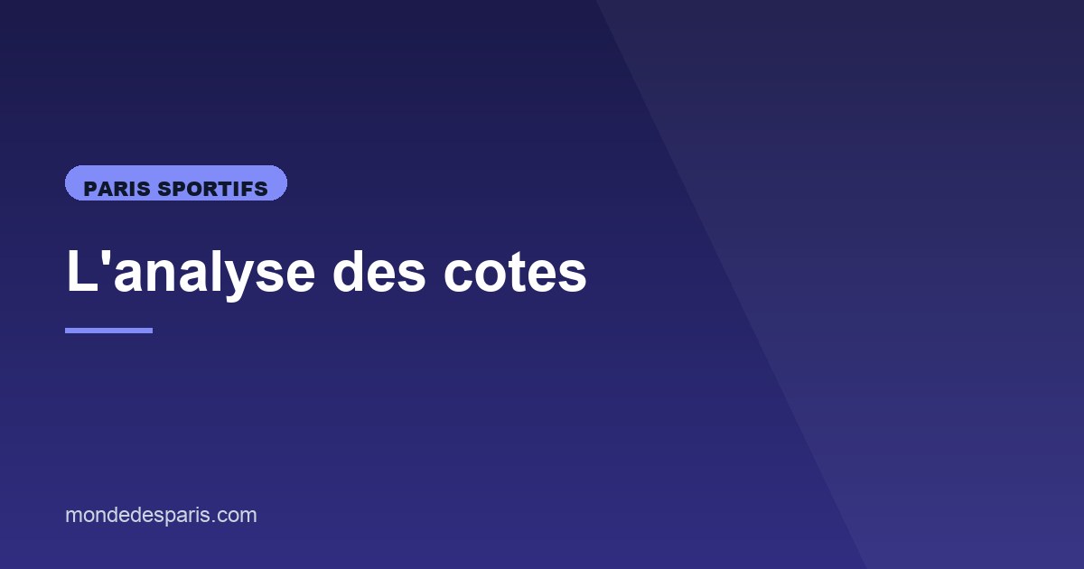 Illustration de l'article consacré à l'analyse des cotes