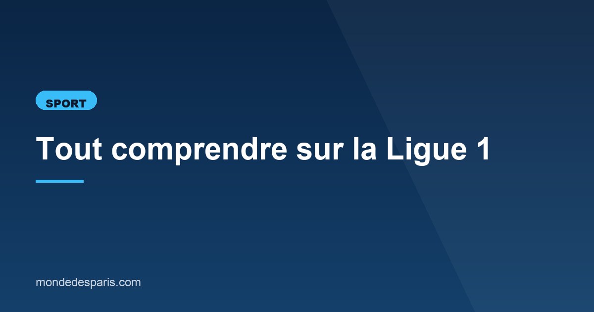 Illustration de l'article consacré à la Ligue 1