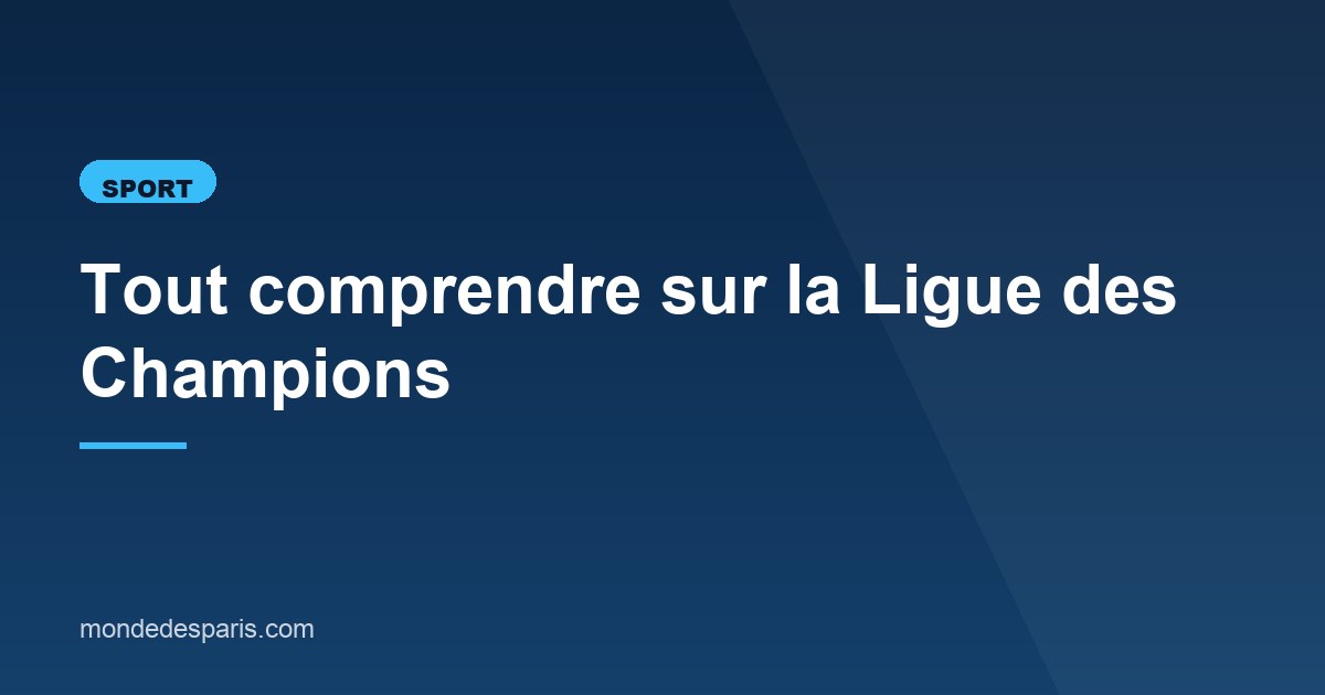 Illustration de l'article consacré à la Ligue des Champions 2026-2027
