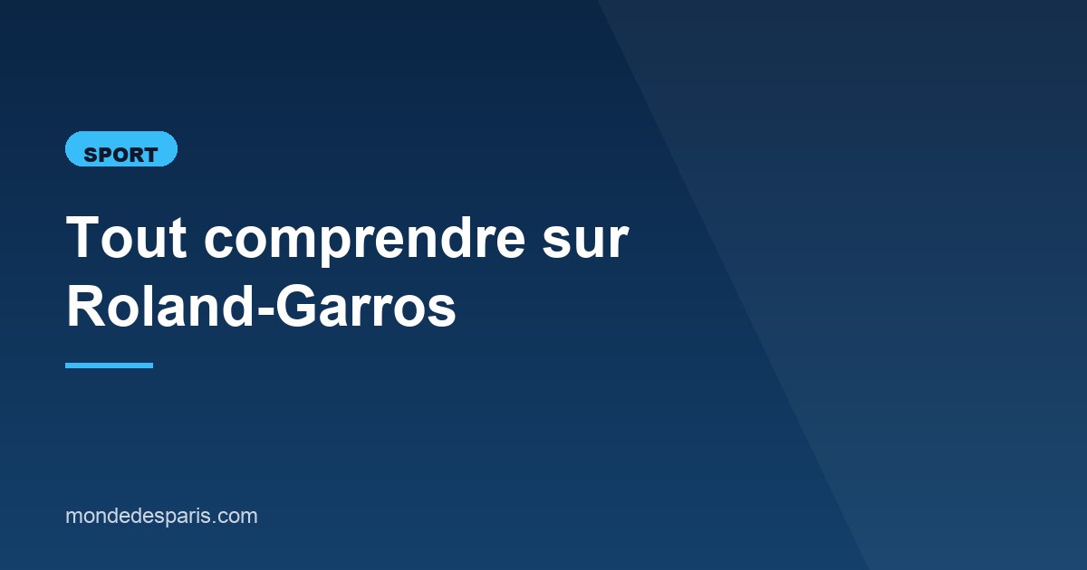 Illustration de l'article consacré à Roland-Garros